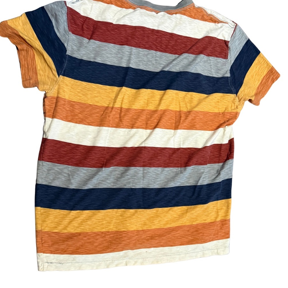 American Eagle Outfitters Mens Y2K Striped V Neck Tee Athletic Fit Large - Picture 4 of 6